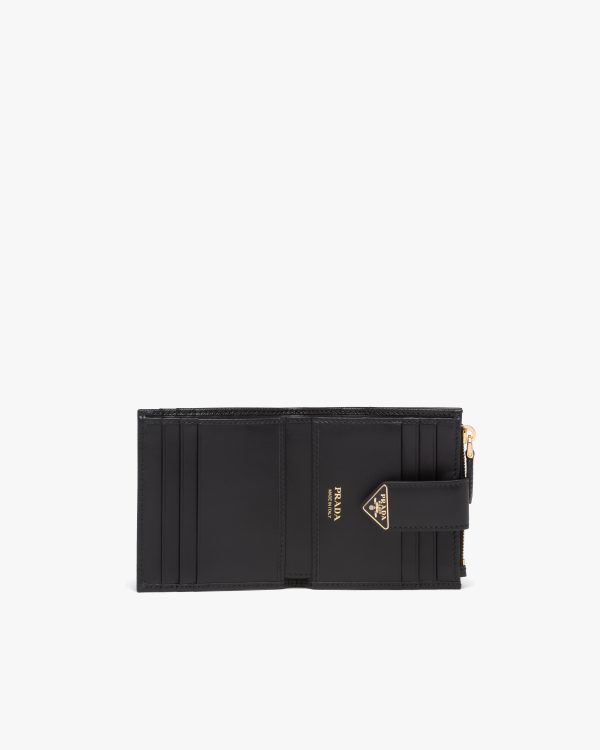 Black Small Saffiano and leather wallet - Image 5