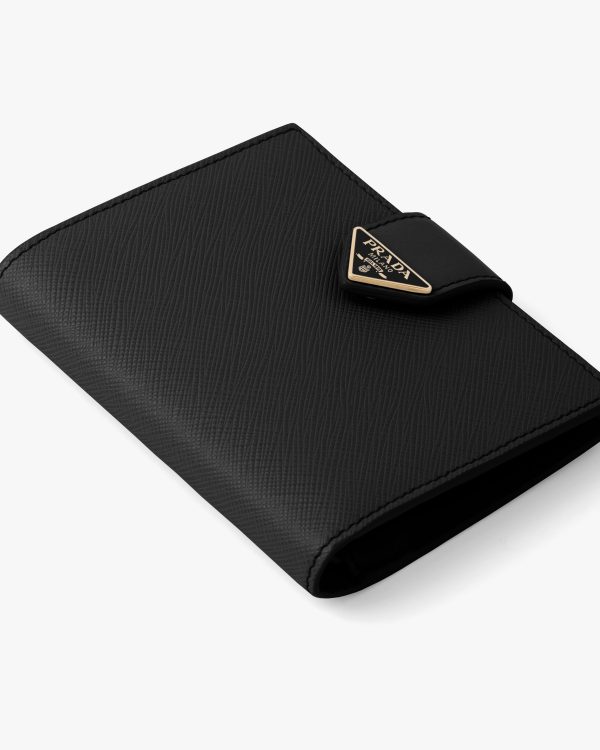 Black Small Saffiano and leather wallet - Image 2