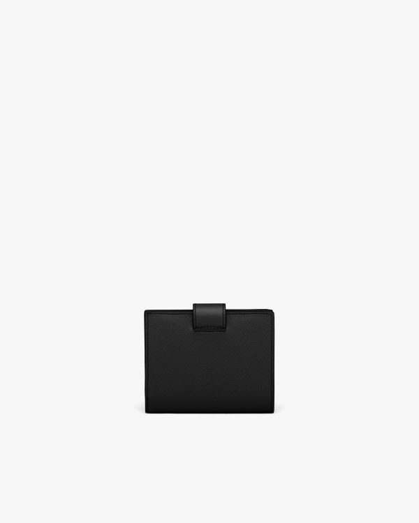 Black Small Saffiano and leather wallet - Image 4