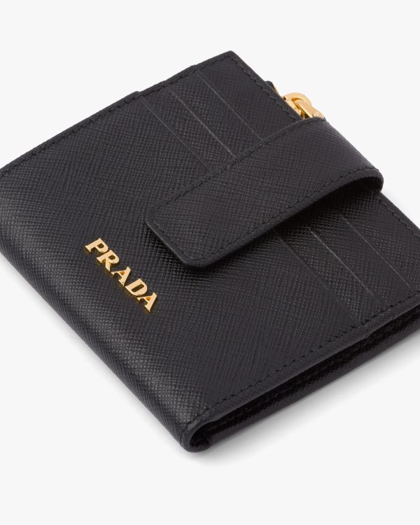 Black Small Saffiano leather wallet - Image 2