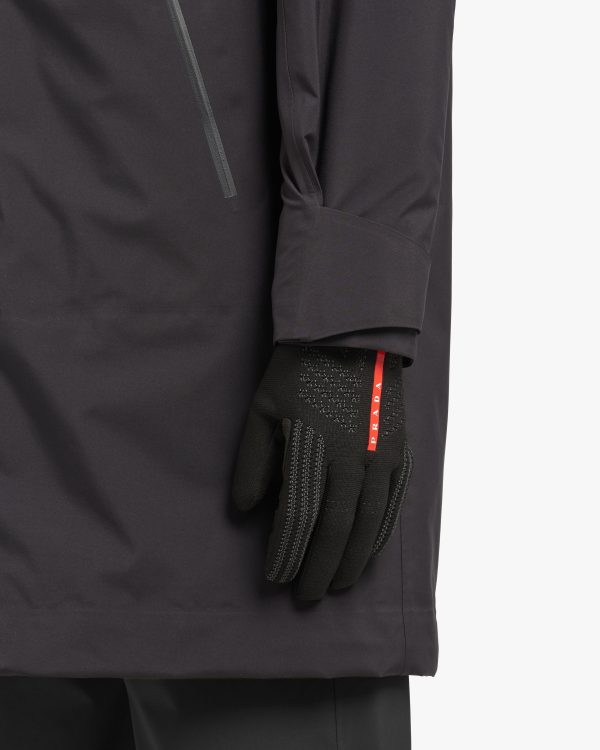 Black Windproof knit gloves - Image 2