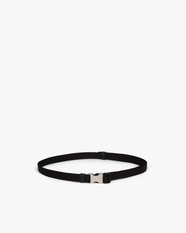 Black Woven Nylon Belt