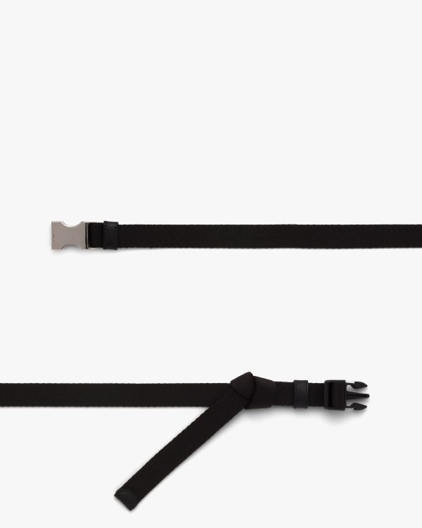 Black Woven Nylon Belt - Image 3