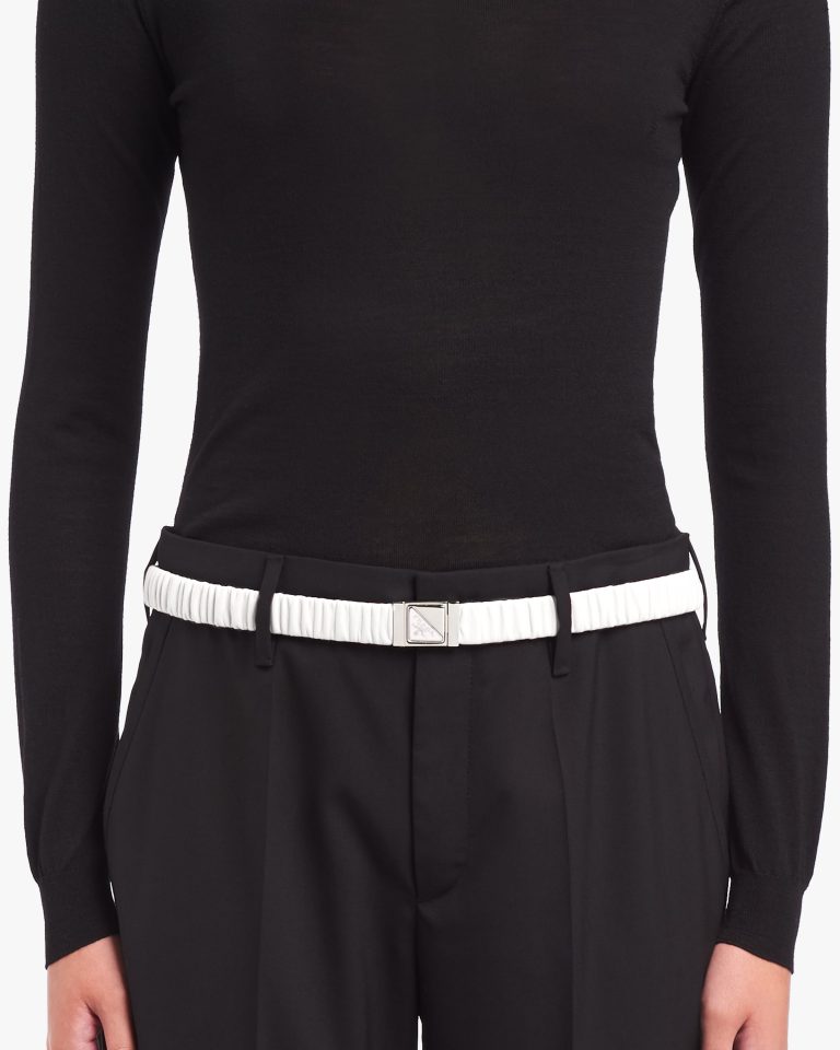Black Woven nylon belt - Image 3
