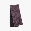 Black/black And Pink Reversible jacquard and Re-Nylon scarf