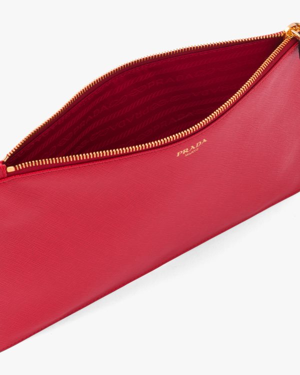 Black/fiery Red Large Saffiano leather document holder - Image 5