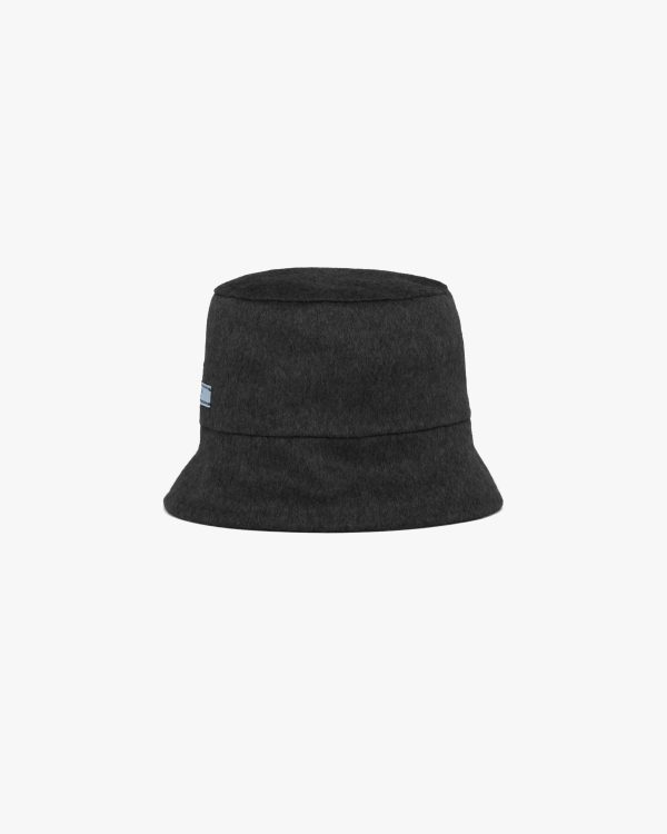 Black/gray Cashmere bucket hat