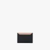 Black/powder Pink Leather Card Holder - Image 3
