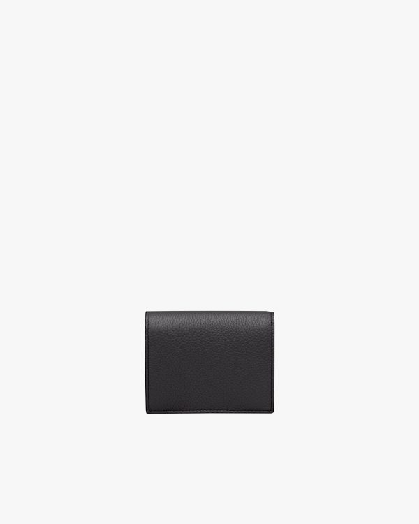 Black/powder Pink Small Leather Wallet - Image 5