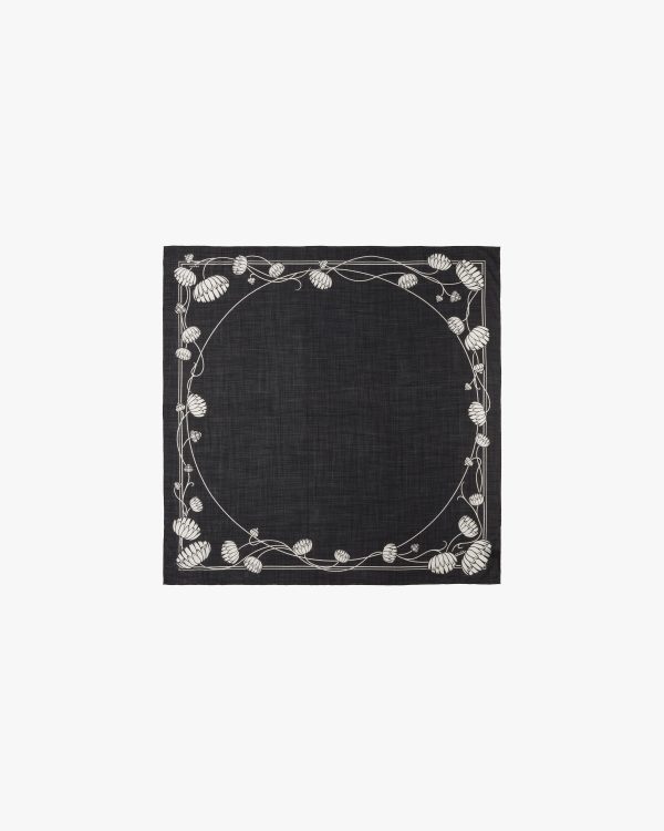 Black/white Printed gauze scarf - Image 3
