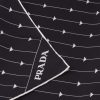 Black/white Printed twill scarf - Image 2