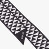 Black/white Printed twill scarf - Image 2