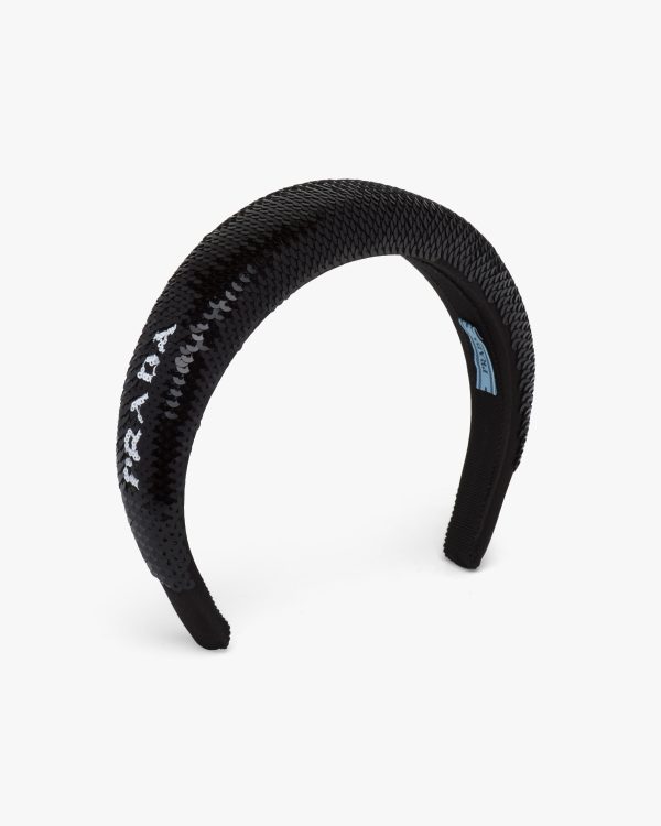 Black/white Sequin headband