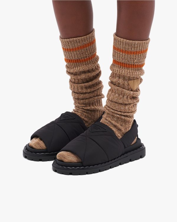 Camel Brown Wool socks - Image 2