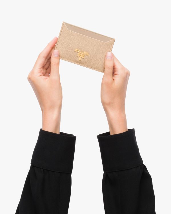 Cameo Beige Leather Card Holder - Image 2