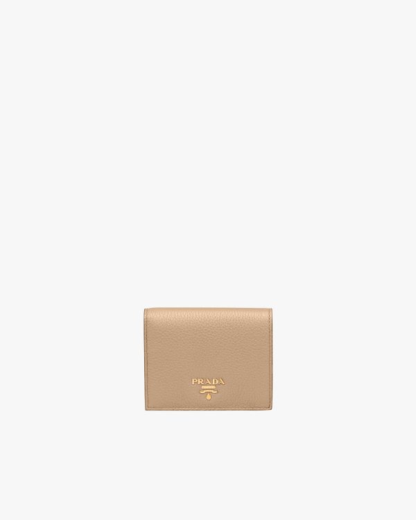 Cameo Beige Small Leather Wallet