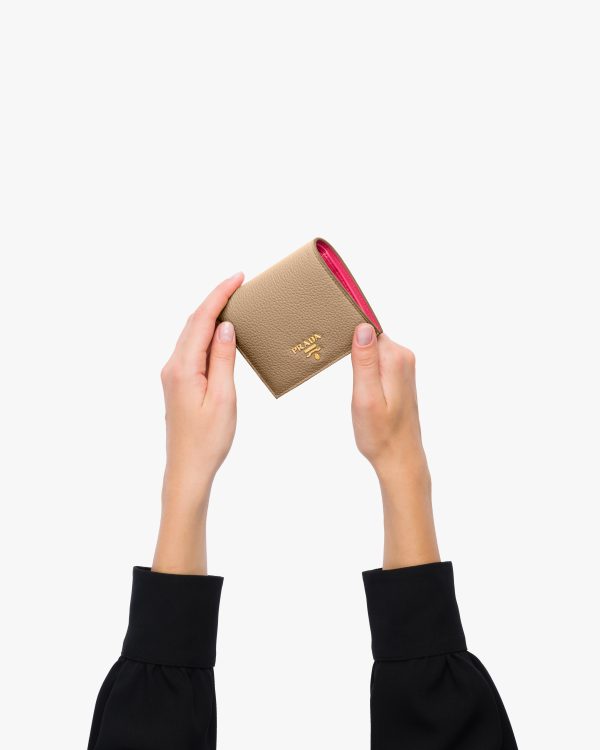 Cameo Beige Small Leather Wallet - Image 3