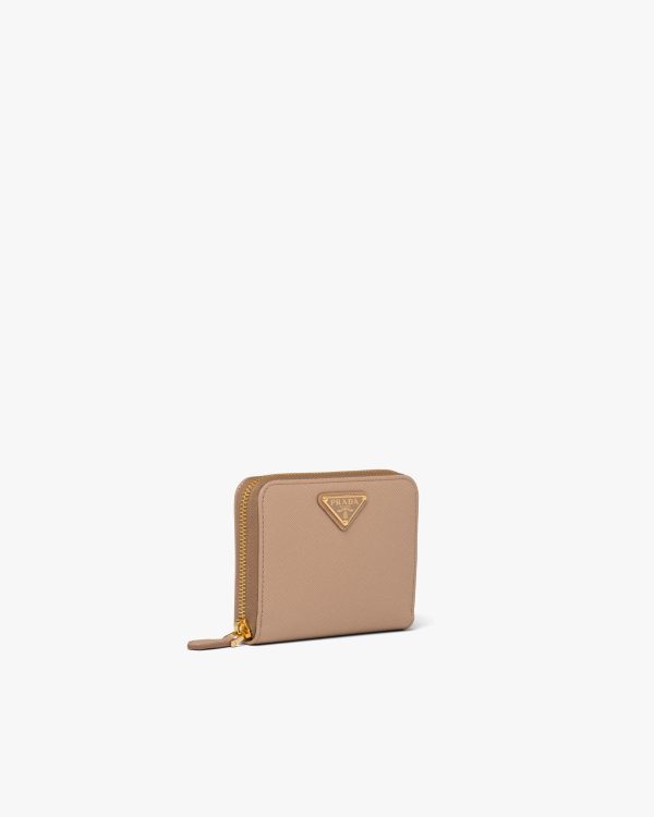 Cameo Beige Small Saffiano leather wallet - Image 3
