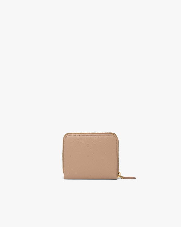 Cameo Beige Small Saffiano leather wallet - Image 4