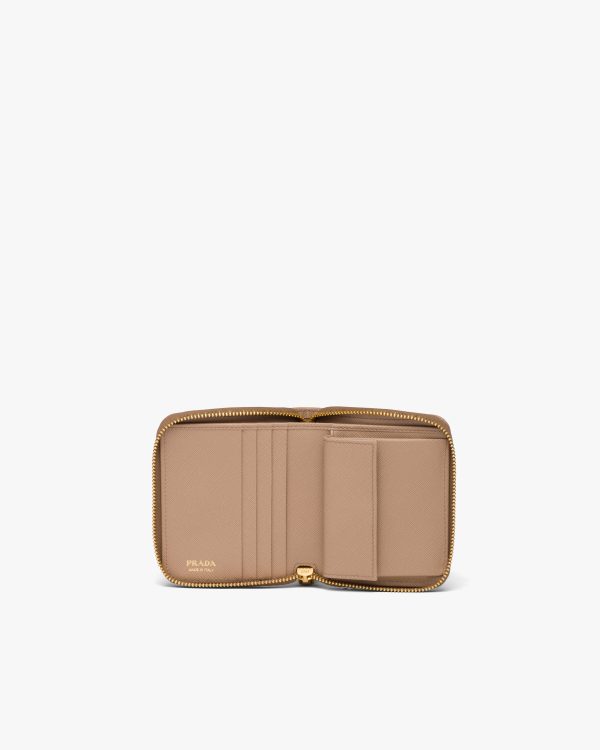 Cameo Beige Small Saffiano leather wallet - Image 5