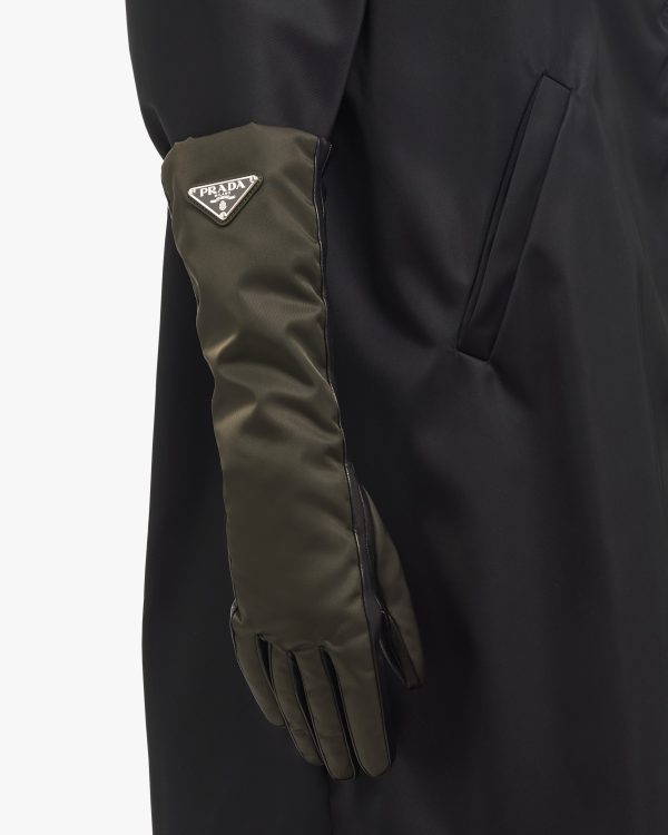 Camouflage/black Nylon and nappa leather gloves - Image 2