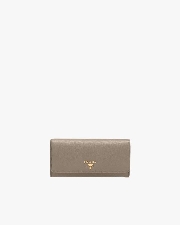 Clay/powder Large Leather Wallet