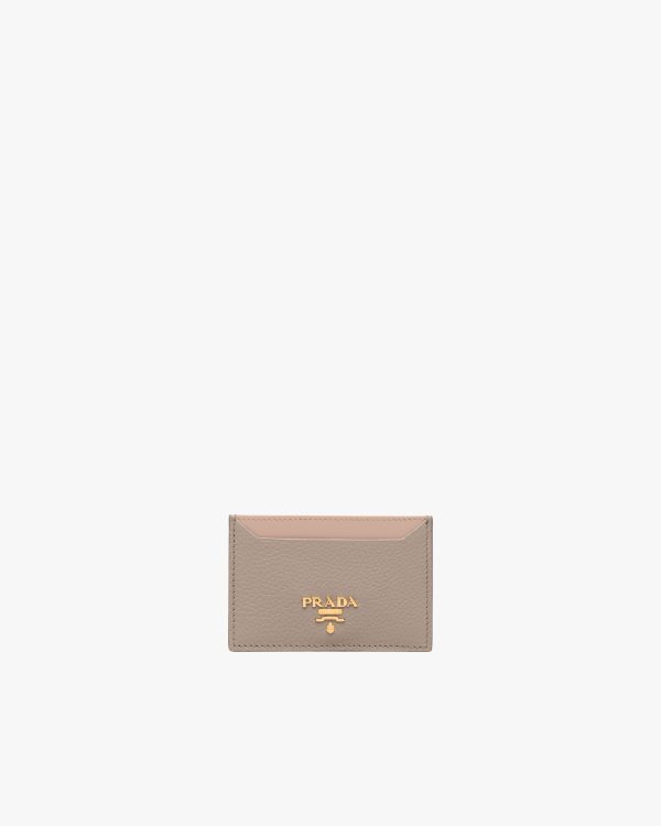 Clay/powder Leather Card Holder
