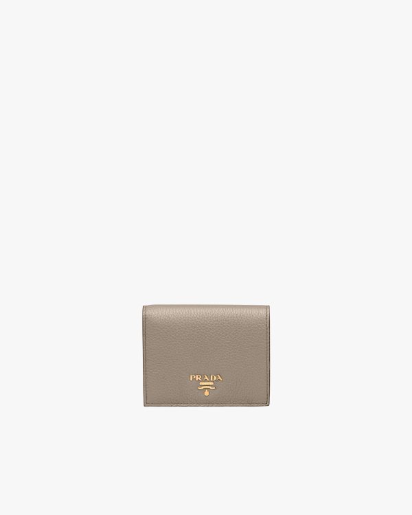 Clay/powder Small Leather Wallet