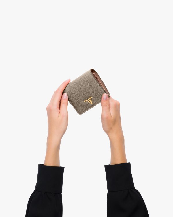 Clay/powder Small Leather Wallet - Image 3