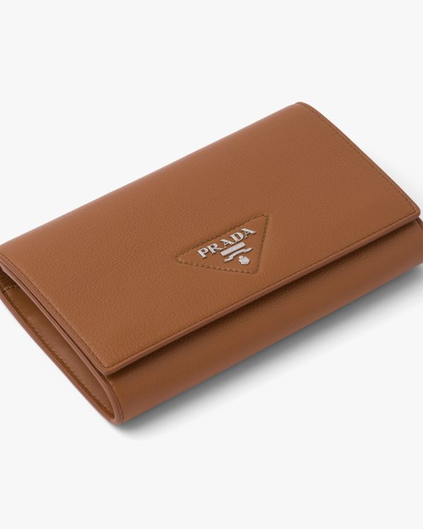 Cognac Large leather wallet - Image 2