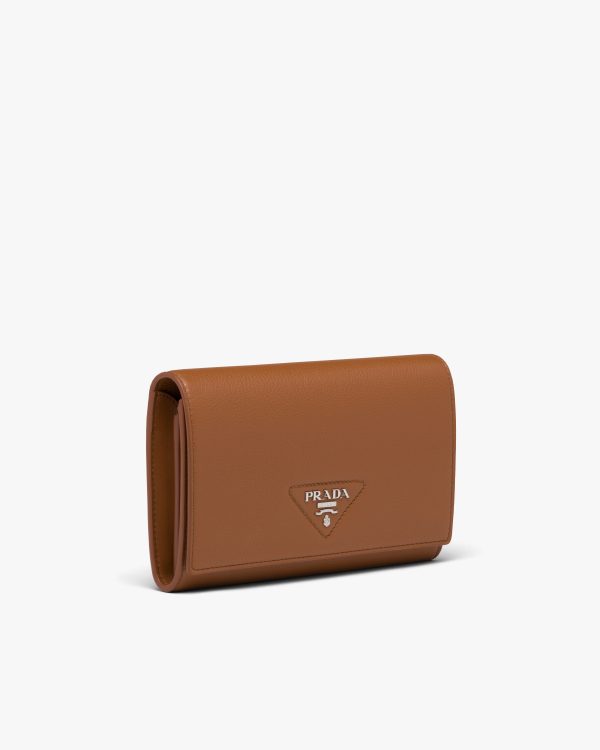 Cognac Large leather wallet - Image 3