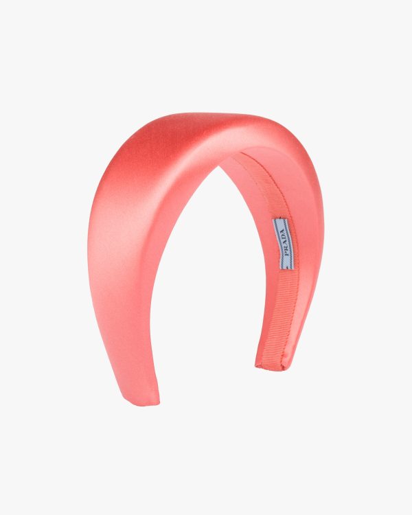 Coral Satin Headband