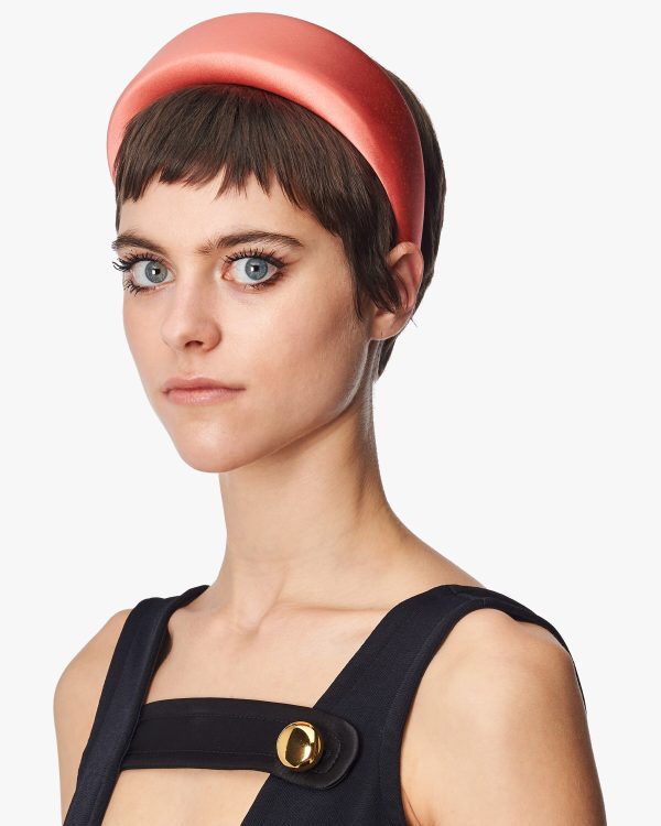 Coral Satin Headband - Image 2