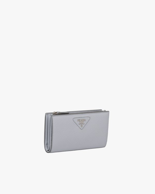 Cornflower Blue Large leather wallet - Image 3