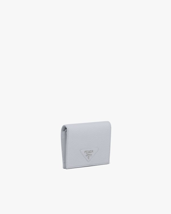 Cornflower Blue Small leather wallet - Image 3