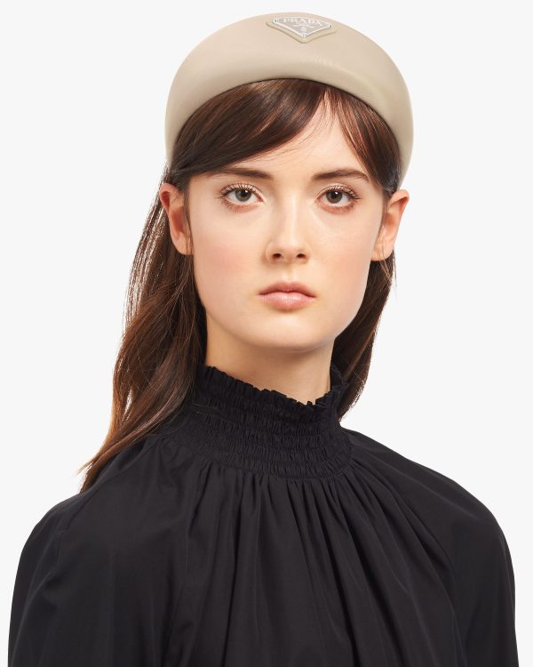 Desert Beige Re-Nylon headband - Image 2