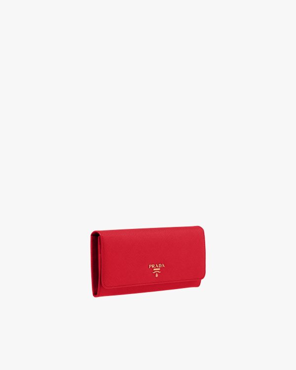 Fiery Red Large Saffiano Leather Wallet - Image 4