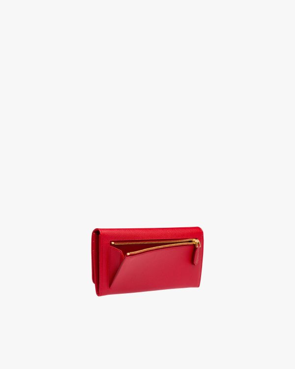 Fiery Red Large Saffiano Leather Wallet - Image 6