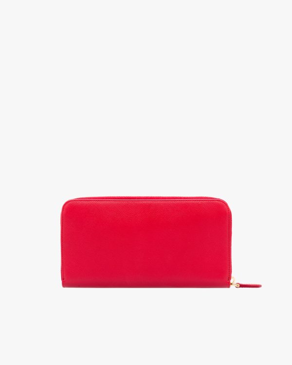 Fiery Red Large Saffiano Leather Wallet - Image 5