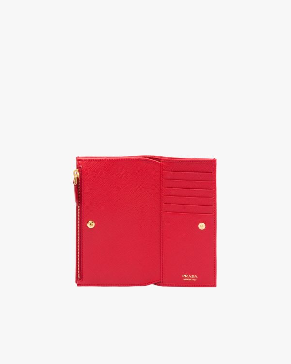 Fiery Red Large Saffiano leather wallet - Image 2