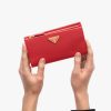 Fiery Red Large Saffiano leather wallet - Image 3