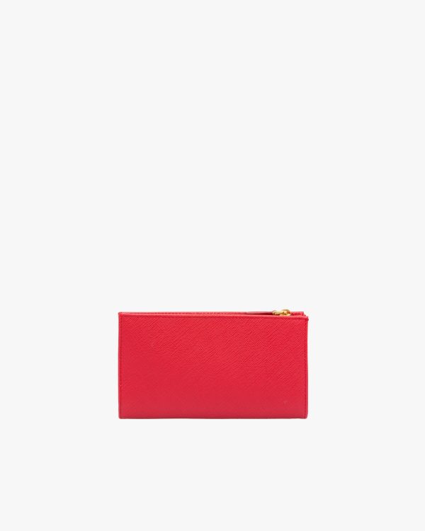 Fiery Red Large Saffiano leather wallet - Image 5