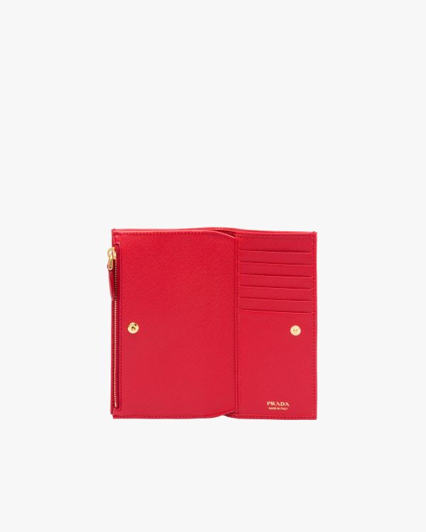 Fiery Red Large Saffiano leather wallet - Image 6