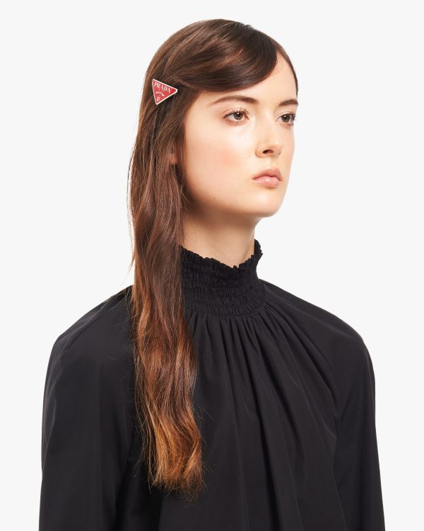 Fiery Red Metal Hair Clip - Image 2