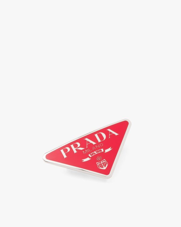 Fiery Red Metal Hair Clip - Image 3