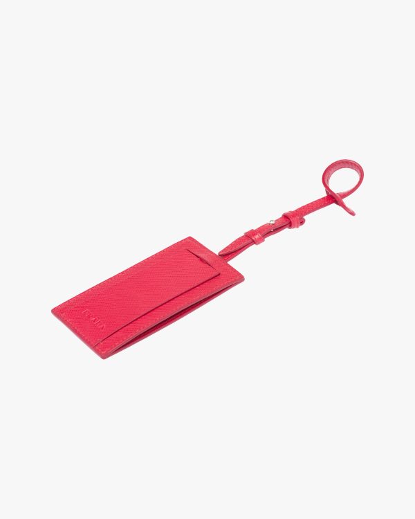 Fiery Red My Character Saffiano name tag - Image 3