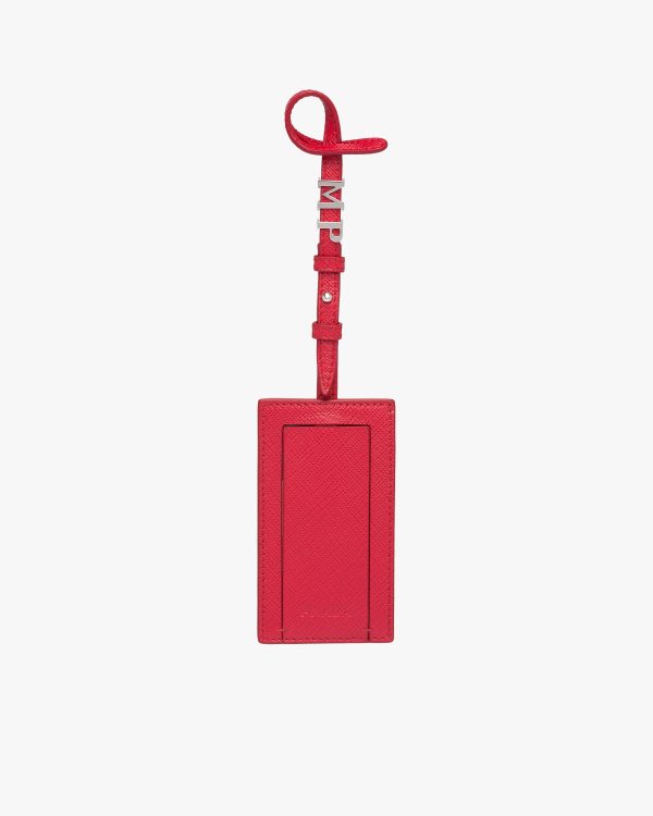 Fiery Red My Character Saffiano name tag - Image 4