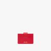 Fiery Red Saffiano Leather Card Holder - Image 3