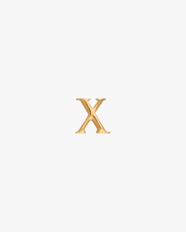 Gold My Character sliding metal letter