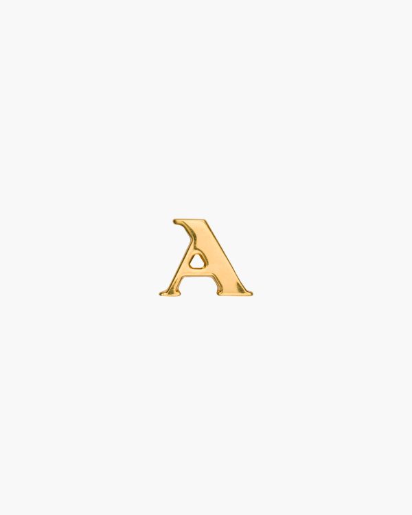 Gold My Character sliding metal letter